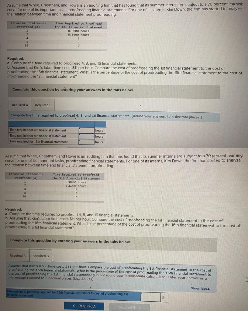 2.PD: In part A, the answer for "Time required for 16th financial