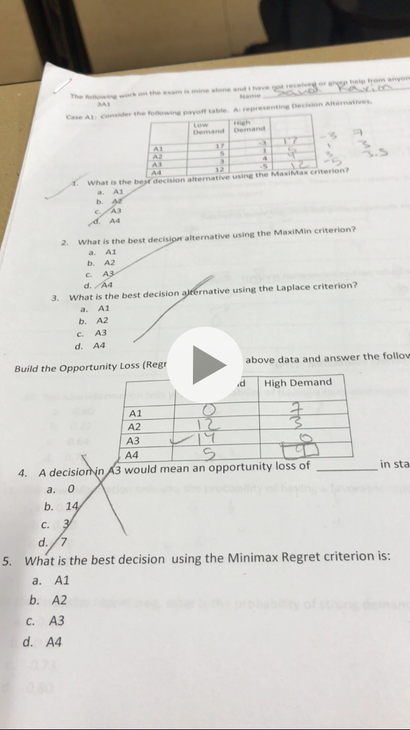 Zoom in if needed. Where it shows play button, it says regret