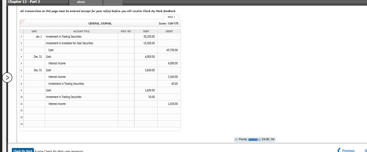 was $38,000. of the debt securities as trading. Assume that Sumner uses