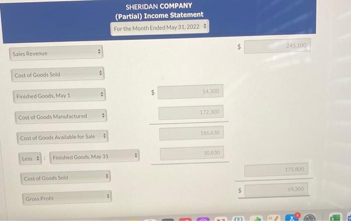 1 inventories-finished goods $14,330, work in process $16,690, and raw materials $9.280.