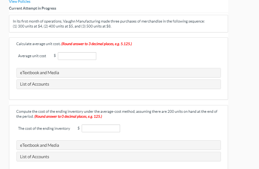 View Policies Current Attempt in Progress In its first month of