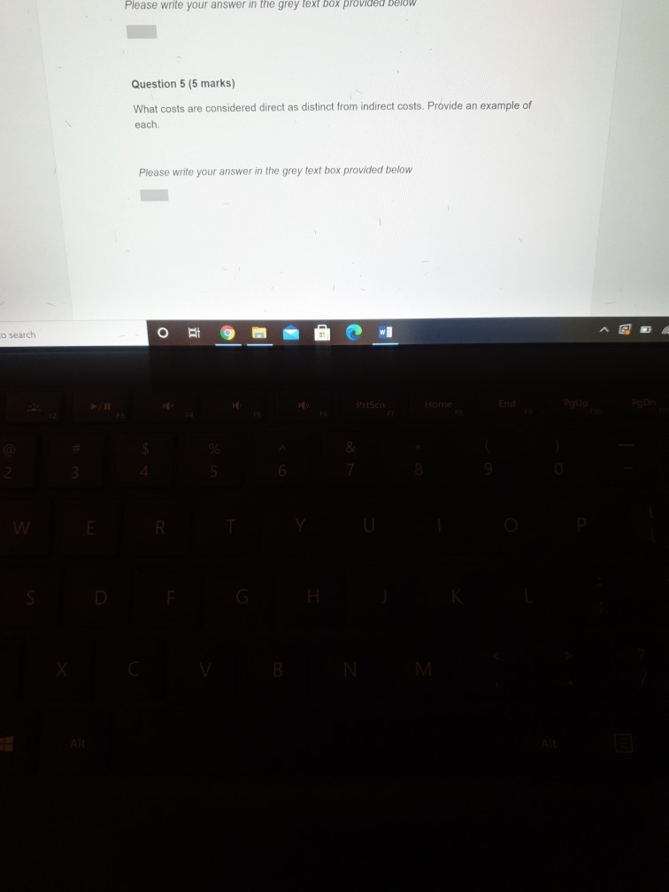  Please write your answer in the grey text box provided below