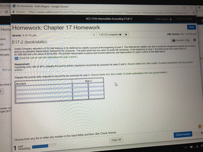  My Grade Do Homework-Kathi Wagner-Google Chrome C secure https://www.mathdcom tudent PlayerHomework