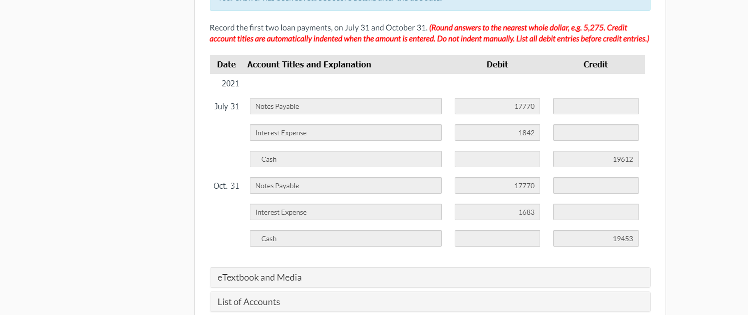 4%. The loan is payable over three years in quarterly payments of