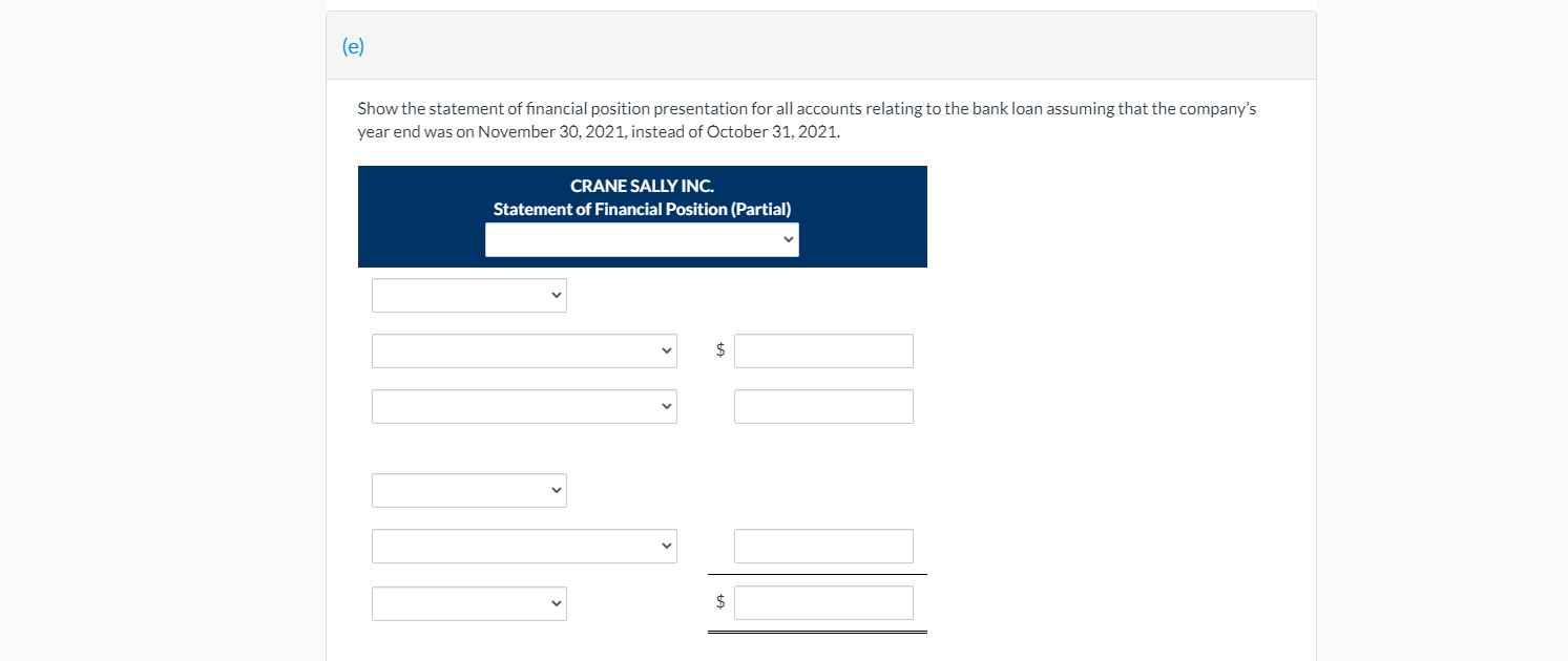 the first payment on July 31. The company's year end is October