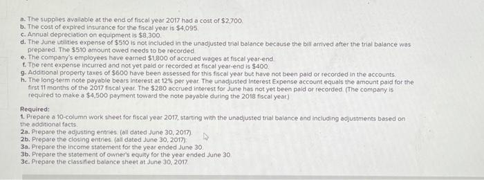 Preparing a work sheet, adjusting and closing entries, and financial statements LO