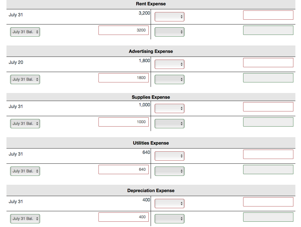 the following transactions during July 2017, and adjusts its accounts monthly Purchased