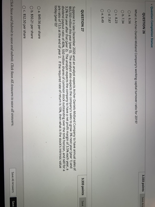  HELP I ONLY HAVE 20 minutes left!!! Question Completion Status: QUESTION