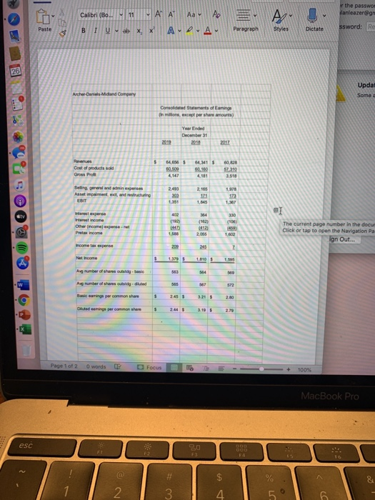 26 3.333 points Save Ans What is Archer-Daniel-Midland Company's working capital turnover