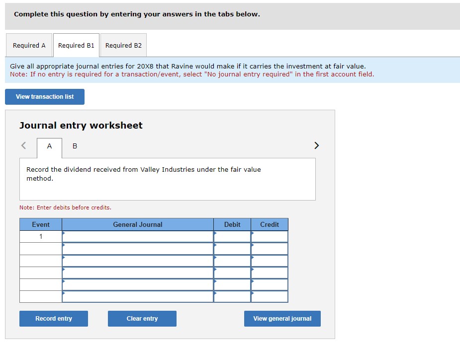 B: Sive all appropriate journal entries for 208 that Ravine would make
