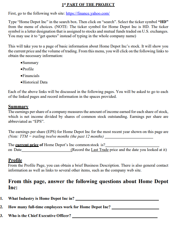 This will take you to a page of basic information about