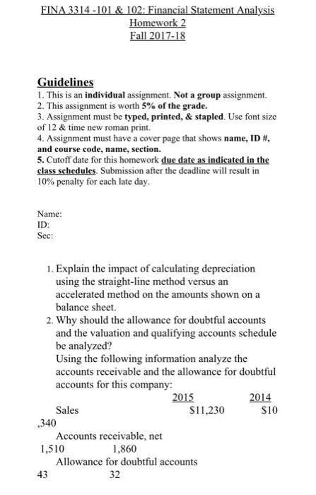  1. This is an individual assignment. Not a group assignment. 2.