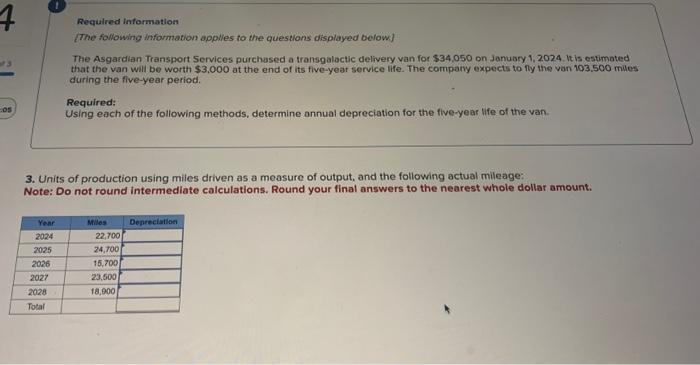 please help me solve asap Required information The following information applies to