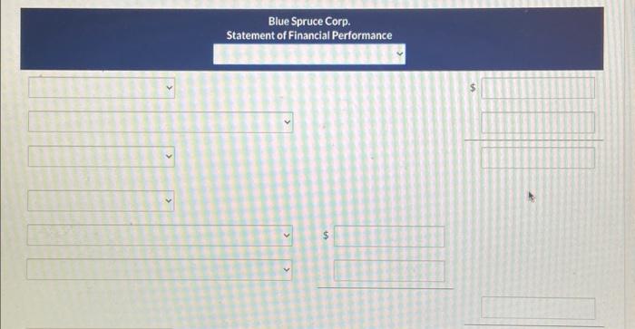 . thank you The following is information for Blue Spruce Corp. for