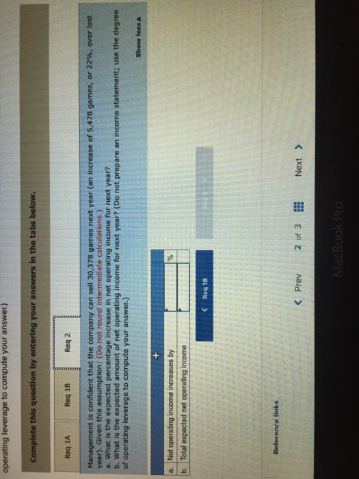 per game. Fbxed expenses associated with the game total $415,000 per year,