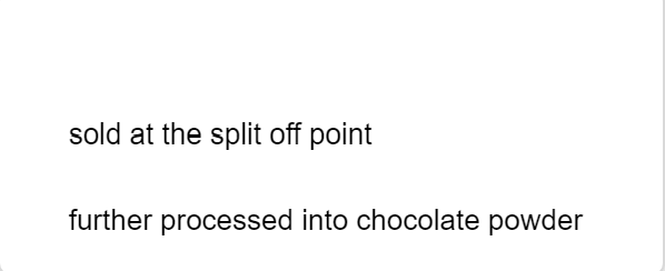liquor base for $45 a gallon. More info It purchases cocoa beans