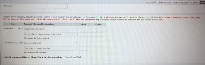 note, payable in full on December 31, 2021. Carla Company's credit rating