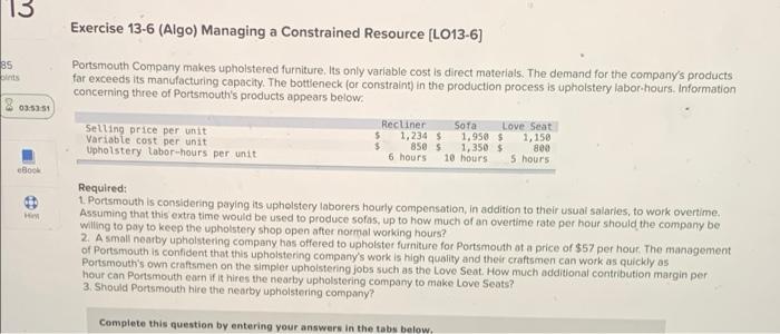  13 Exercise 13-6 (Algo) Managing a Constrained Resource (L013-6) 35 03:53:51