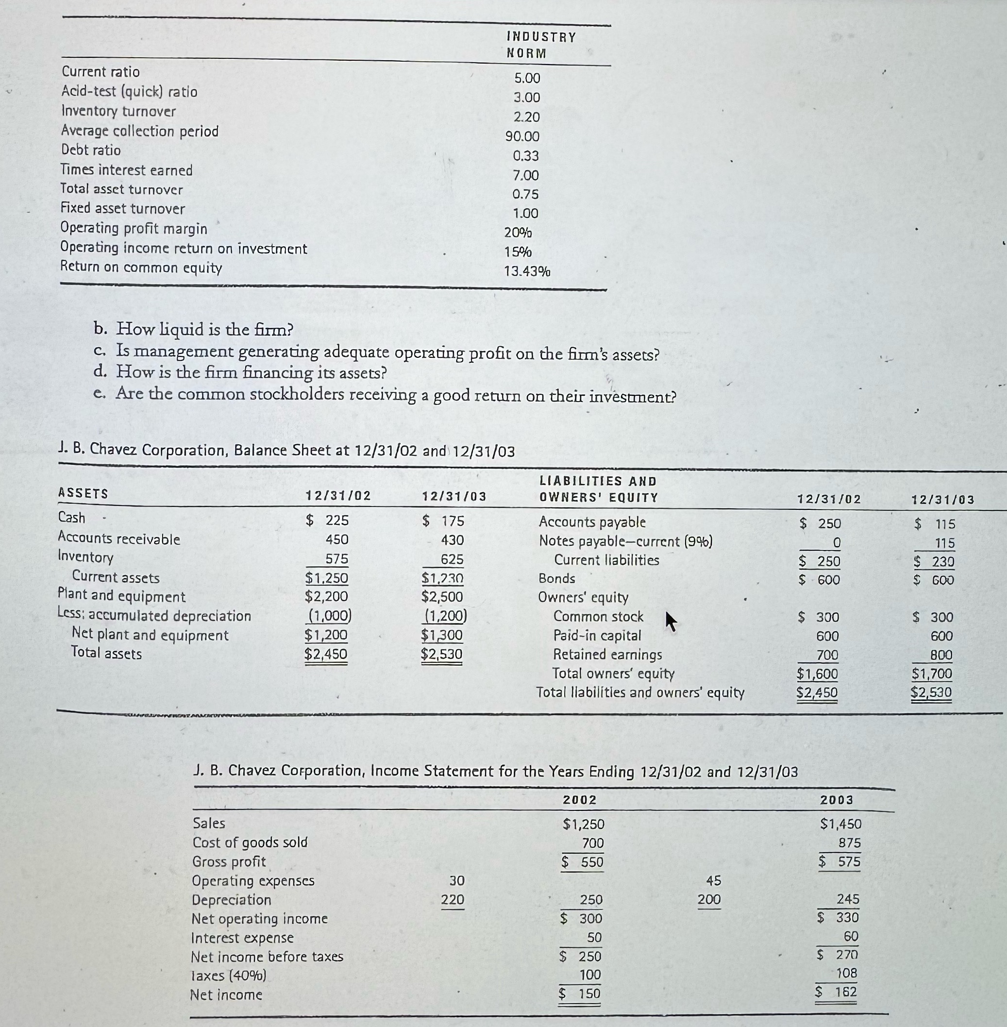  Answer questions b. c. d. e.. Please show procedure. 