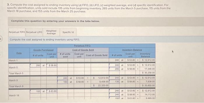 cost flows LO P1 [The following information applies to the questions displayed