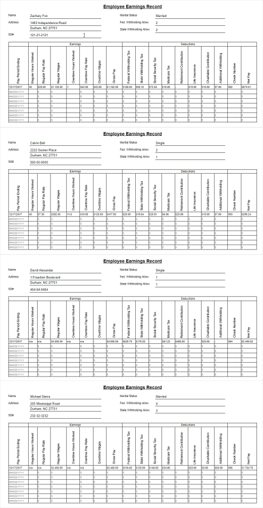 CPP 6-1 Complete 4th Quarter and Year-End Payroll Reporting (#1) Calculate total