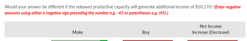  Would your answer be different if the released productive capacity will