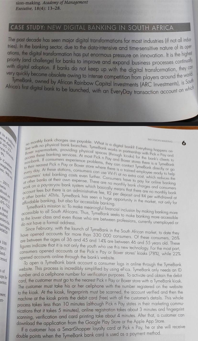 Please kindly read the case study, use the notes I have provided