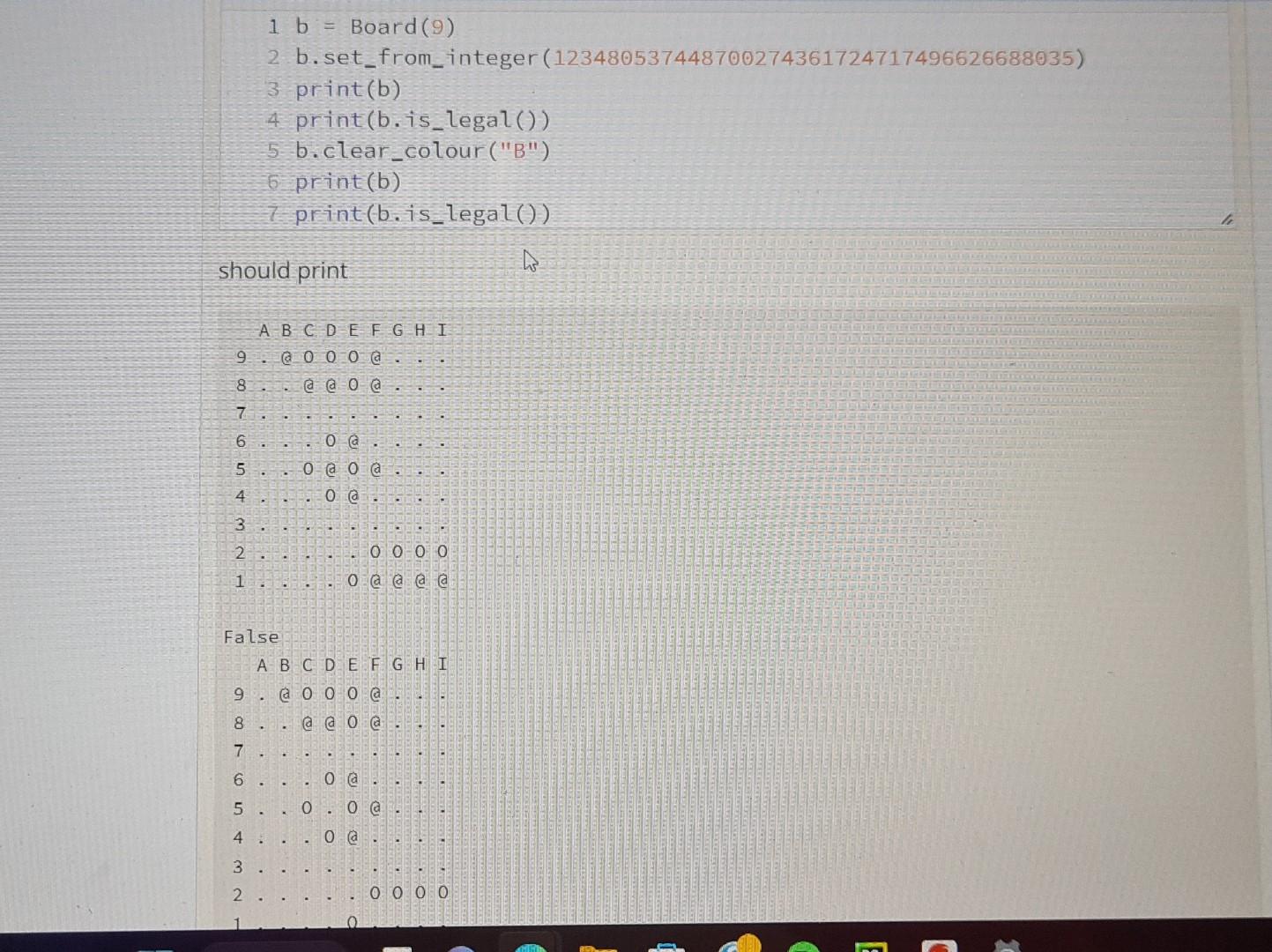 + ' ' # the alphabetical column heading result += f"{19 -