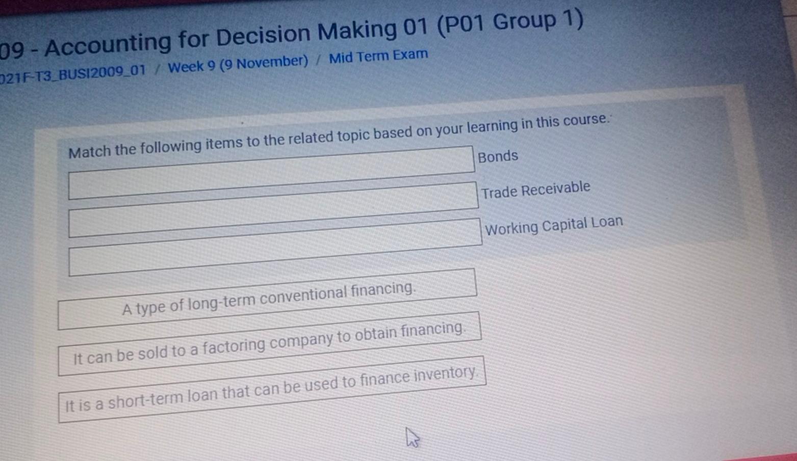  09 - Accounting for Decision Making 01 (P01 Group 1) 21F