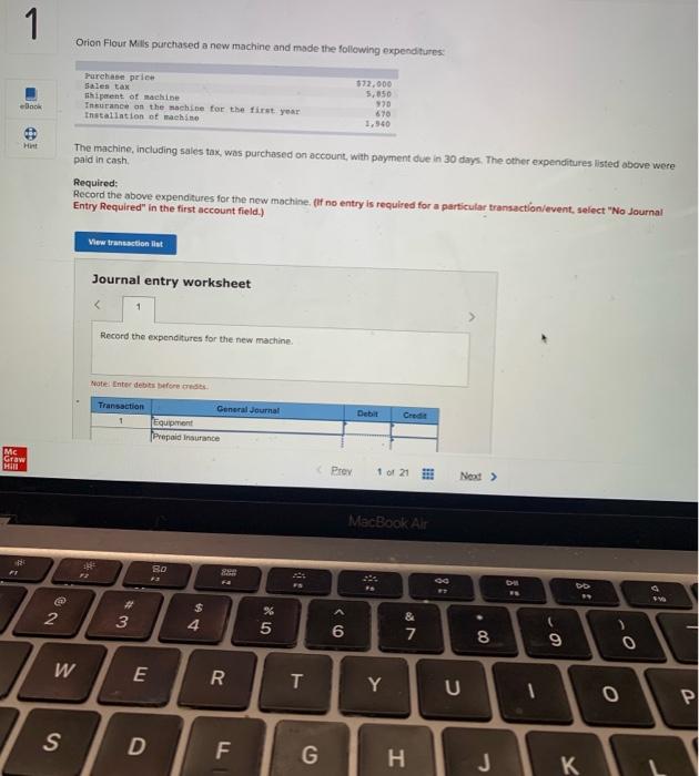 help pls !! will leave a like 1 Orion Flour Mills purchased