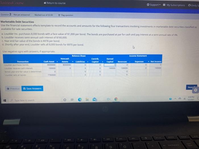  Return to course Support :: My Subscriptions Emily S Quest 2