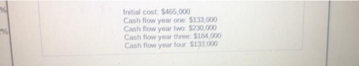 following projected cash 2 Using a discount rate of 996 for this