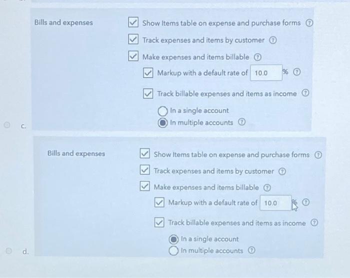 in the center Select one: A. Taxes B. Vendor C. Customer D.