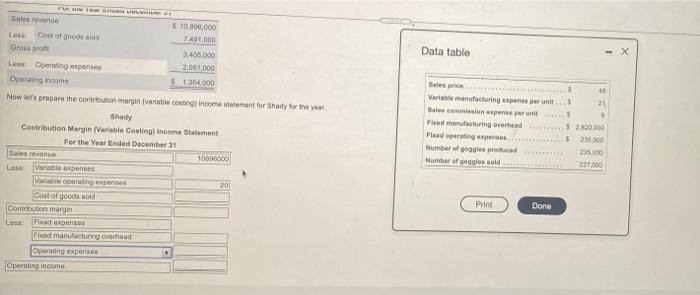 requirement 2 and 32. which statement shows the higher operating income? Why?