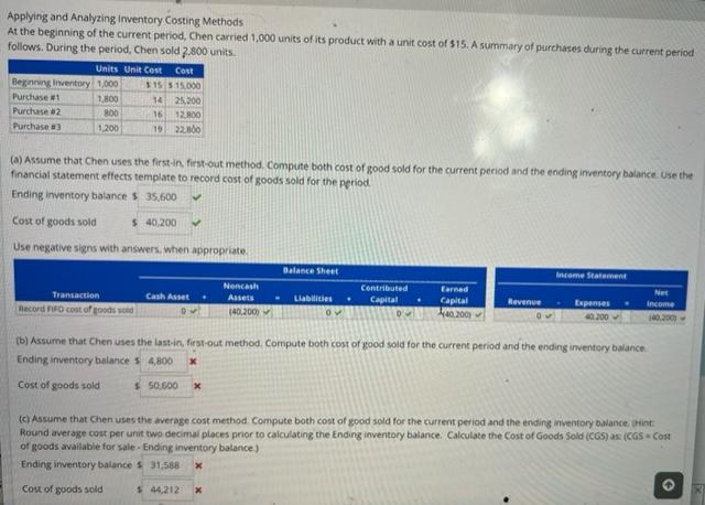 Please answer the remainder of the problem and show steps taken