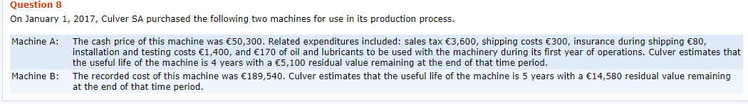  Answer ASAP, direct thumbs up Question 8 On January 1, 2017,