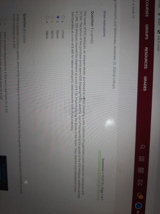  Maps log in page COURSES GROUPS RESOURCES GRADES FE BE Week