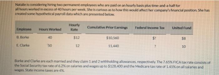  please help! ive tried this and got wrong answers Natalie is