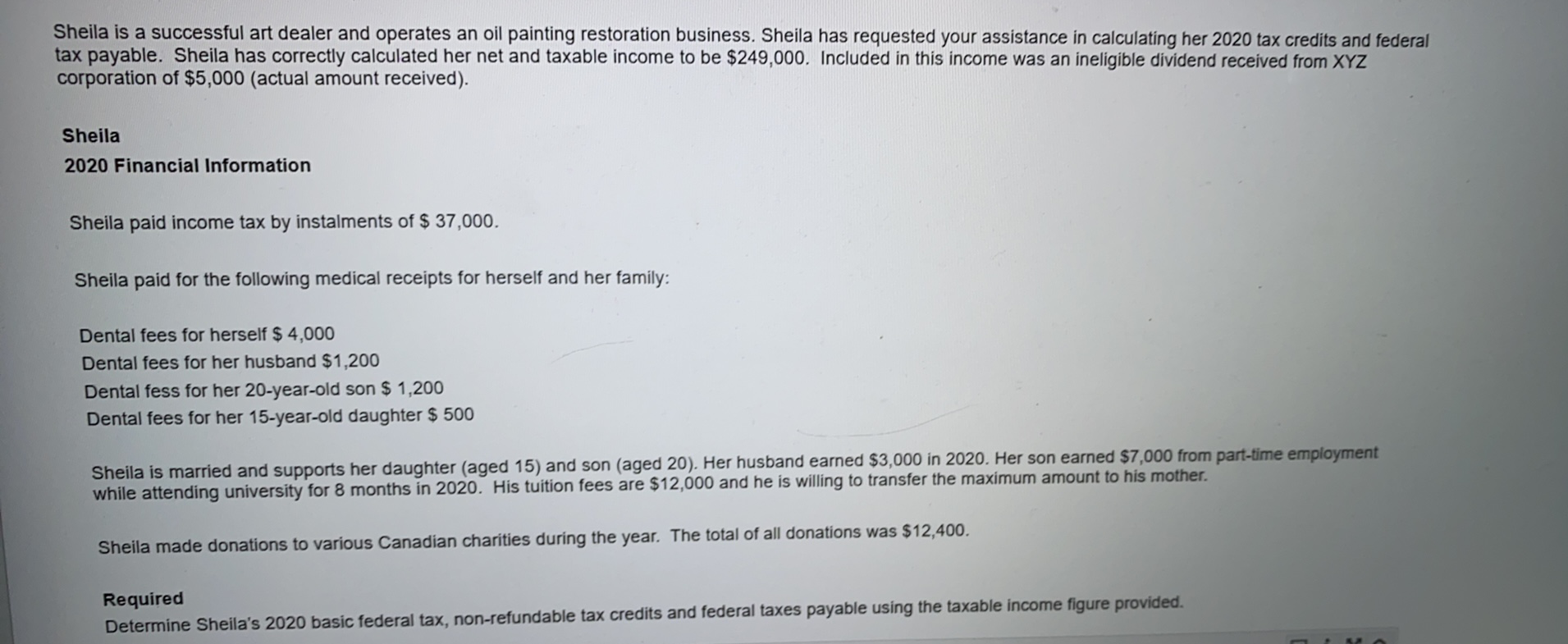 Can you Please explain me this Problem? Thanks! Sheila is a successful