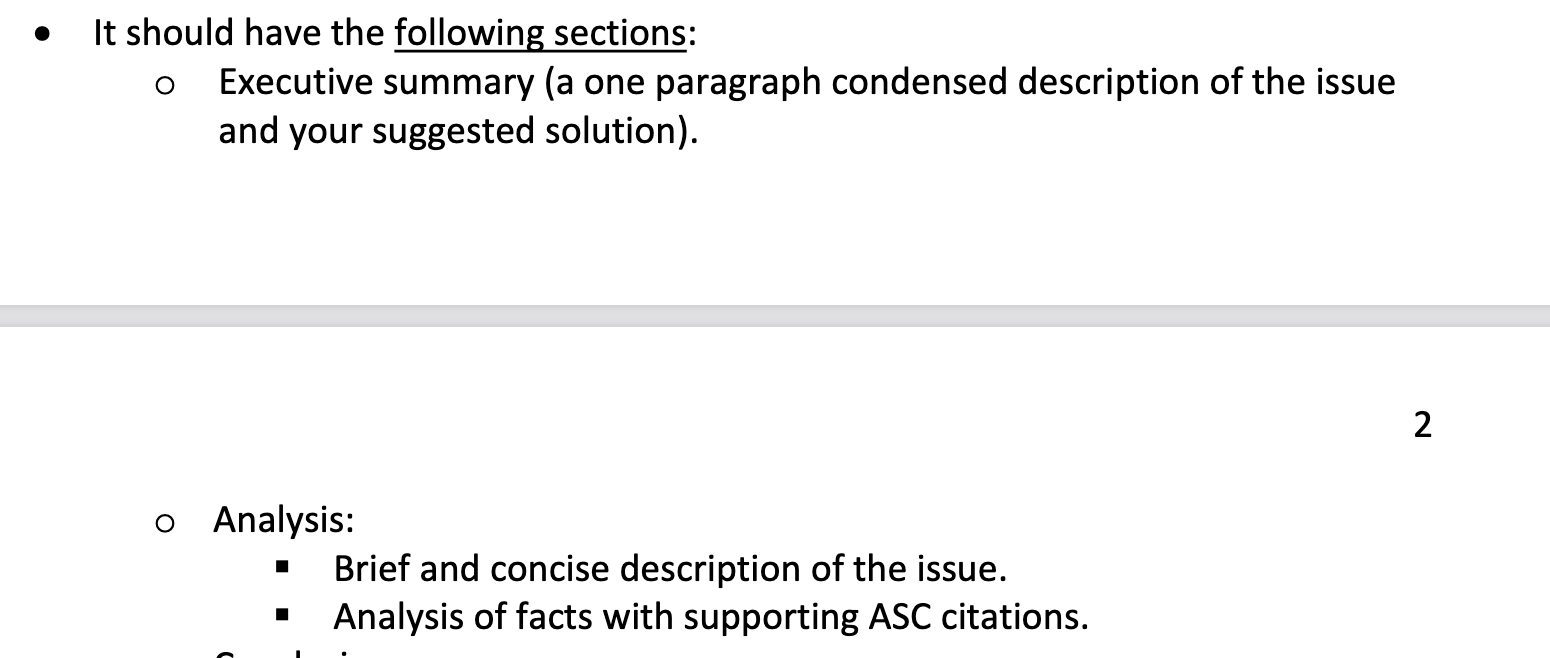 Accounting Standards Codification that relates to the issue to explain your answer