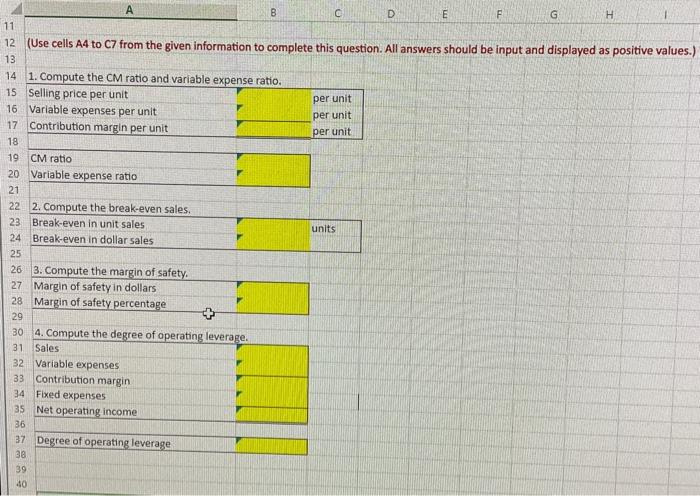 sign. 2. Reference cells, instead of entering values. Example: =B3+C3 Given the