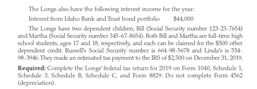 to make sure I filled correctly all the forms. 1040, Schedule 1,