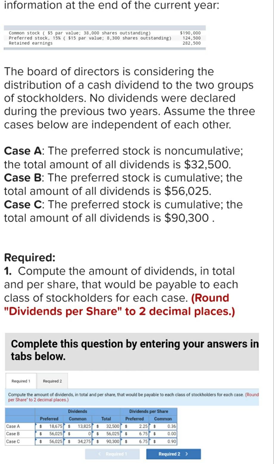  How do I do this? What are the calculations? information at