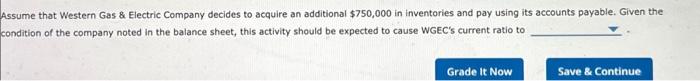 Study the following balance sheet to help you prepare for your upcoming