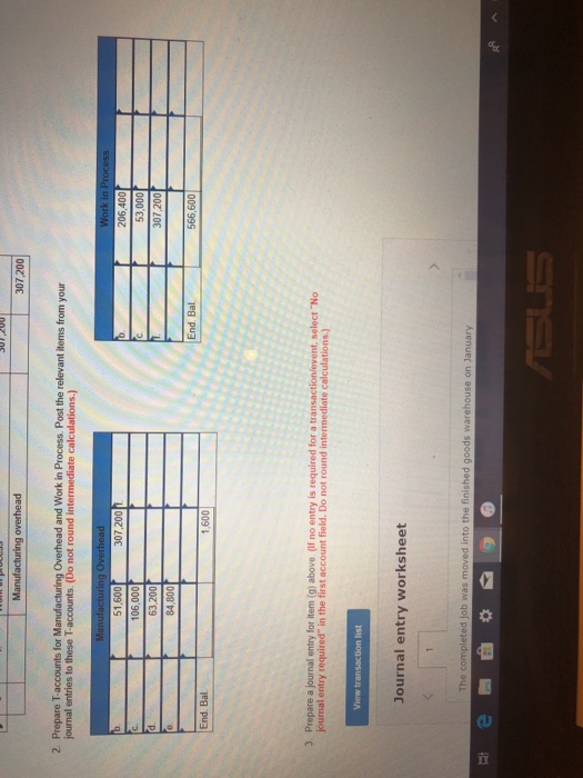 customer specifications. The company uses a job- order costing system and applies