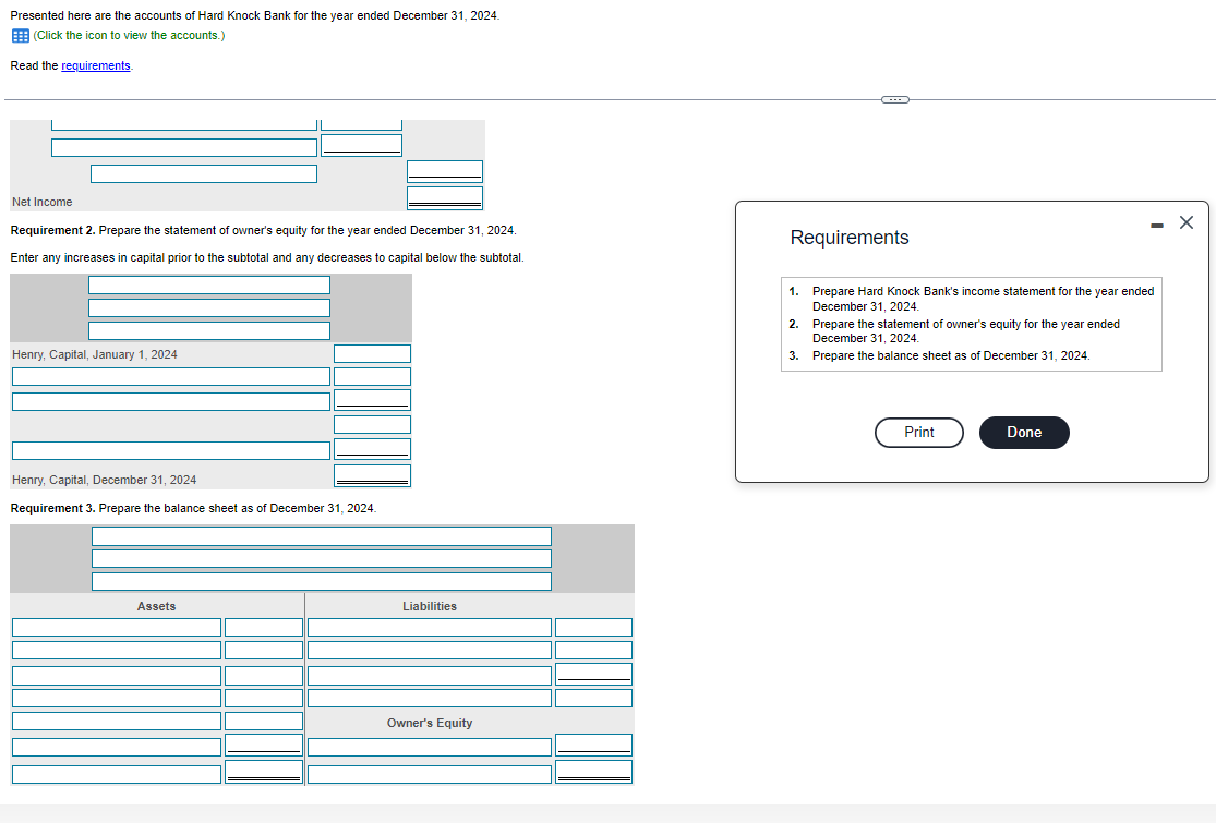 the 1st, calculate the balance in each account after analyzing its effect