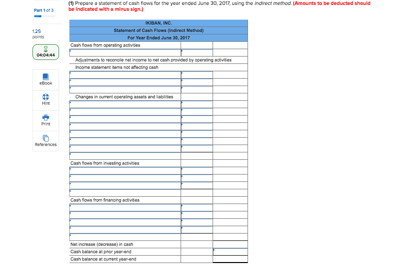 belowj The following financial statements and additional Information are reported. Part 1