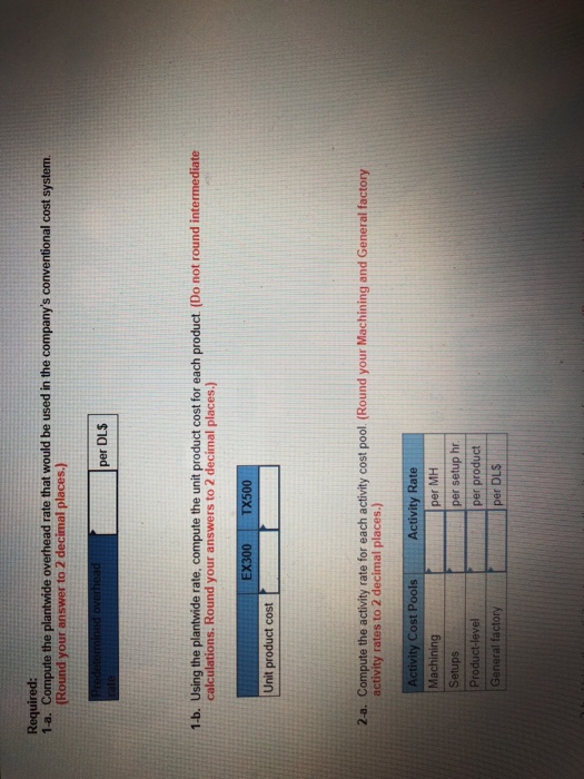 types of industrial component parts-the EX300 and the TX500. It annually produces