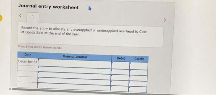 year. Indirect labor Rent on factory building Factory utilities Depreciation-Factory equipment Repairs