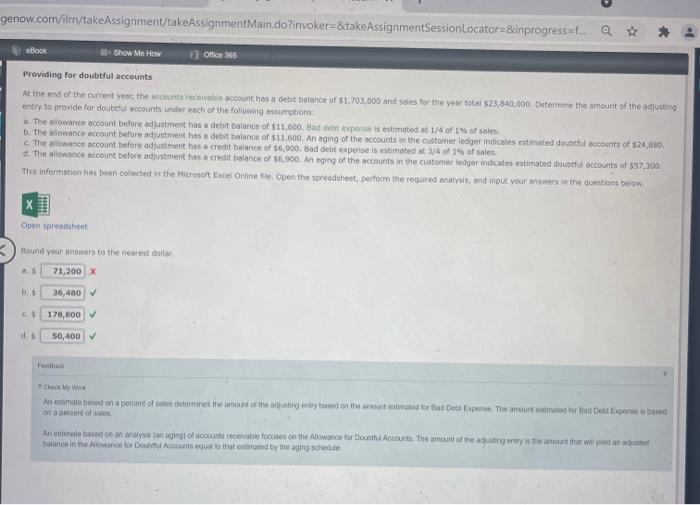 Show Me How Office 365 Providing for doubtful accounts At the end